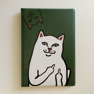 Обложка на паспорт «Котик с факами»