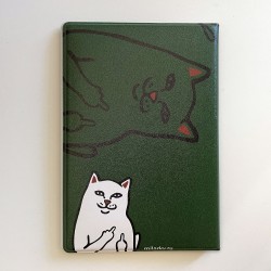 Обложка на паспорт «Кот с факами»