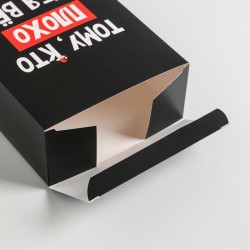 Новогодняя коробка «Тому, кто плохо себя вел» 16 × 23 × 7.5 см