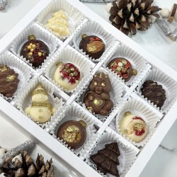 Шоколад ручной работы «Новогоднее ассорти» 12 шт