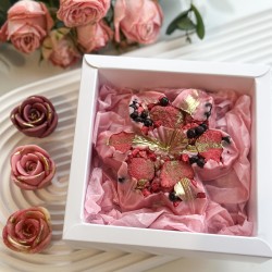 Шоколад ручной работы Плюмерия розовая
