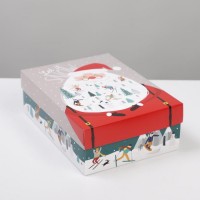 Коробка складная «Новогодние истории»  21 × 15 × 7 см