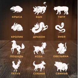 Набор стопок-перевертышей «12 животных»