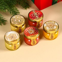 Подарочный набор «С новым годом» чай-глинтвейн и крем мед