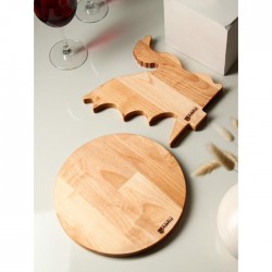 Подарочный набор деревянной посуды «Дракон 2024» доска для подачи и менажница