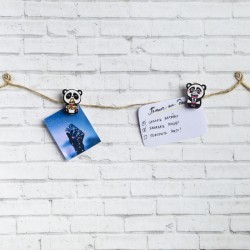 Набор «Панда»: доска для записей мелки дизайнерские прищепки