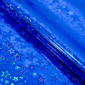 Упаковочная бумага синяя со звездами