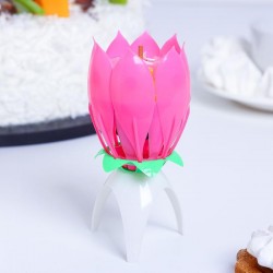 Свеча для торта музыкальная цветок «Тюльпан»