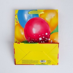 Пакет подарочный «С днем Рождения» (шарики) 26 × 30 × 9 см