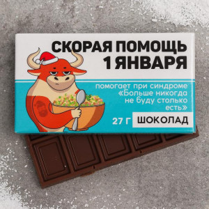 Шоколад молочный «Скорая помощь»: 27 г