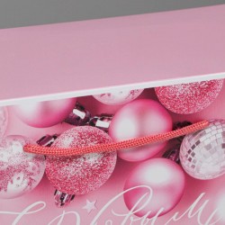 Пакет-коробка «Розовые шары» 23 × 18 × 11 см