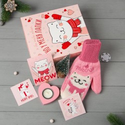 Новогодний набор для девушки «Котик с лапками»
