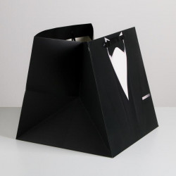 Квадратный пакет «Костюм», 30 × 30 × 30 см