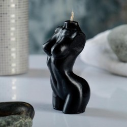 Фигурная свеча «Женское тело» черная, 9 см