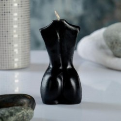 Фигурная свеча «Женское тело» черная, 9 см
