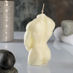 Фигурная свеча «Мужской торс»  молочная, 9 см