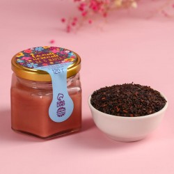 Набор «С 8 Марта»: крем-мёд и чай, оранжевый