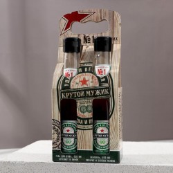 Набор в виде пива Туборг «Крутой мужик»: шампунь и гель для душа