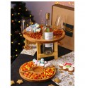Подарочный набор «Винный», столик для вина, менажница, подсвечник