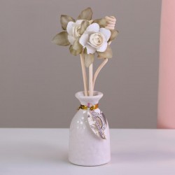 Набор подарочный Прованс: ваза керамическая, аромамасло ваниль, декор